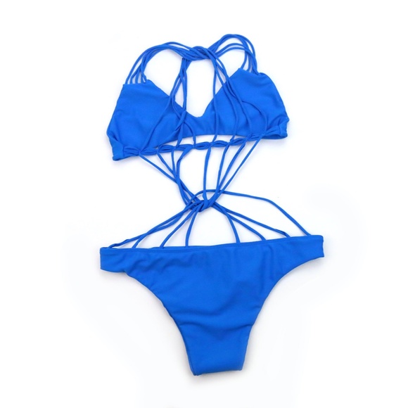 MIKOH Seychelles Coastal Blue Bikini NEW! RARE! - Picture 3 of 5